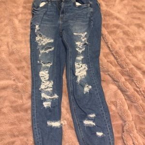 ae ripped mom jeans